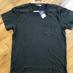 (Green) Buck Mason Premium Pocket Tee-Slub